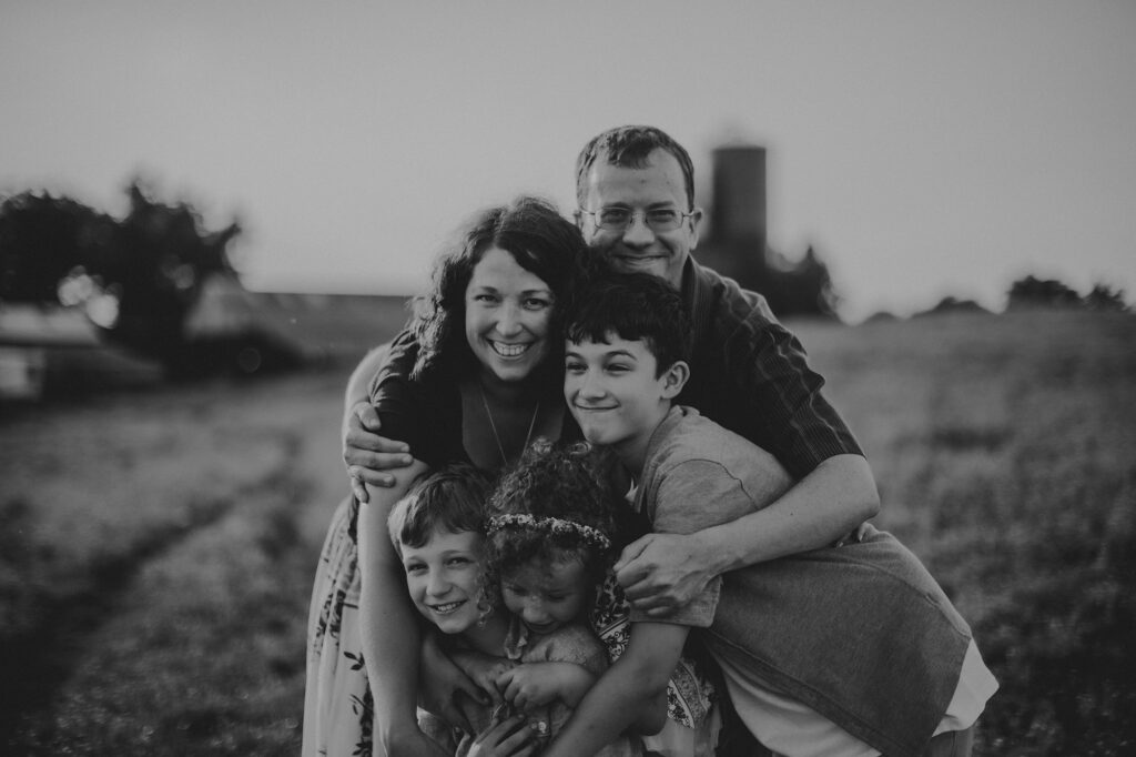 black and white family photos, Baltimore