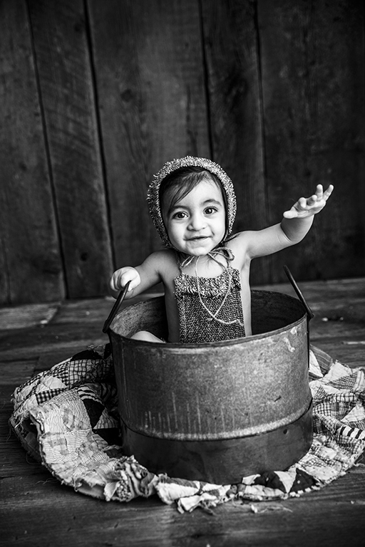 black and white baby photographer, Washington DC