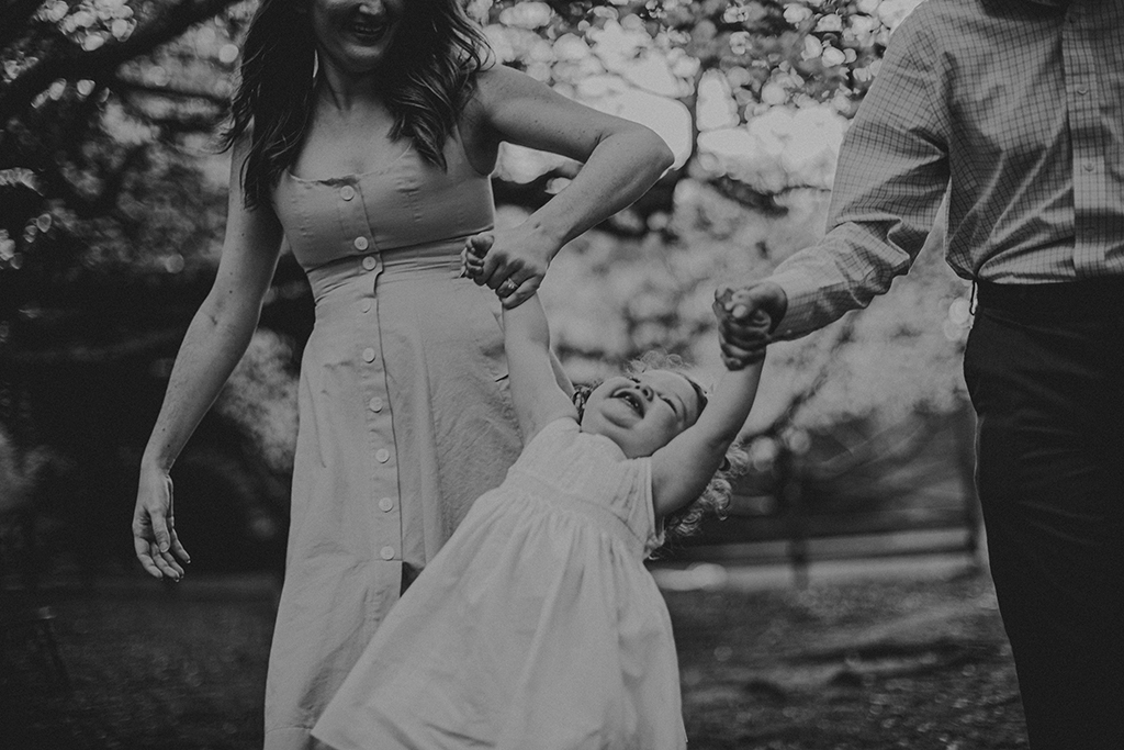 black and white family photography, Washington DC