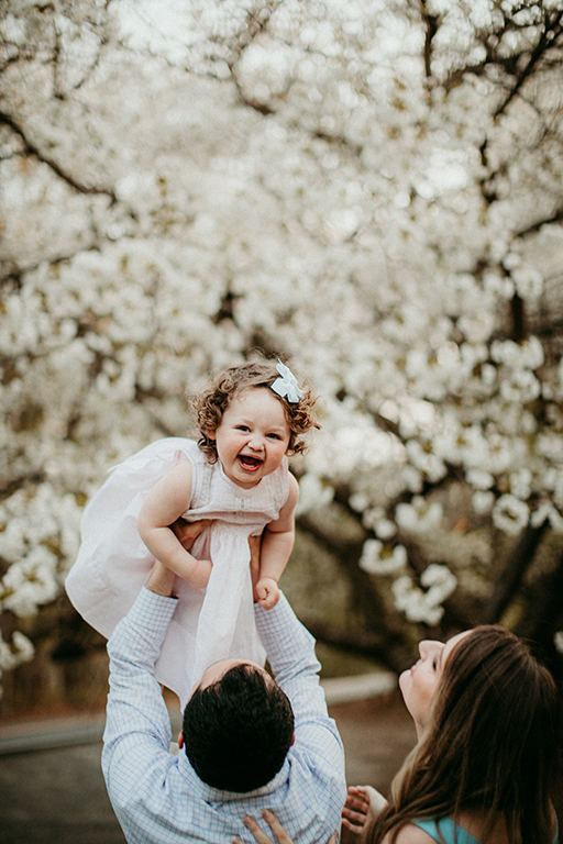 cherry blossoms family photo shoot, Washington DC