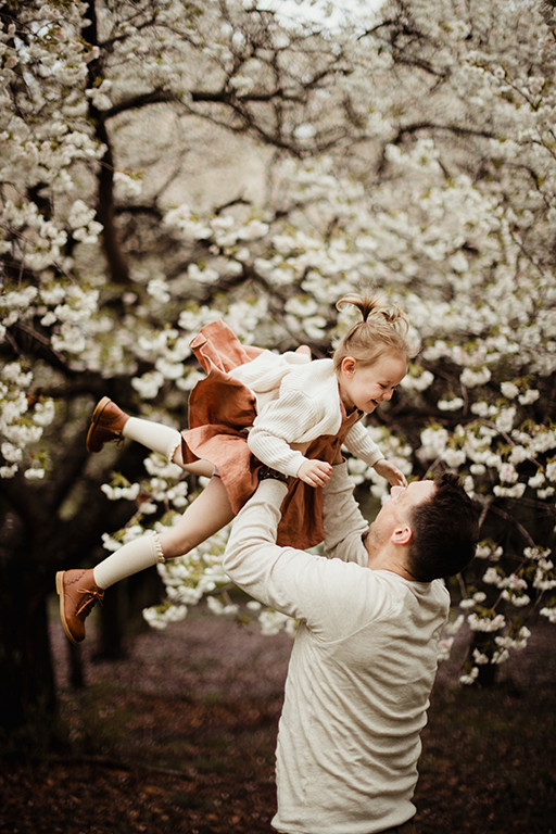 cherry blossoms family photo shoot Lorton
