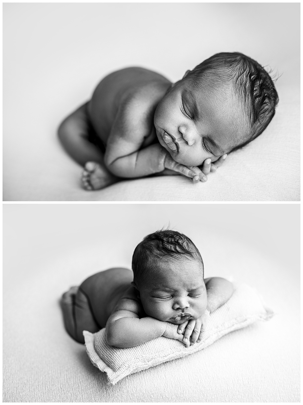 Tummy sleeping newborn baby for Washington DC Newborn Photographer