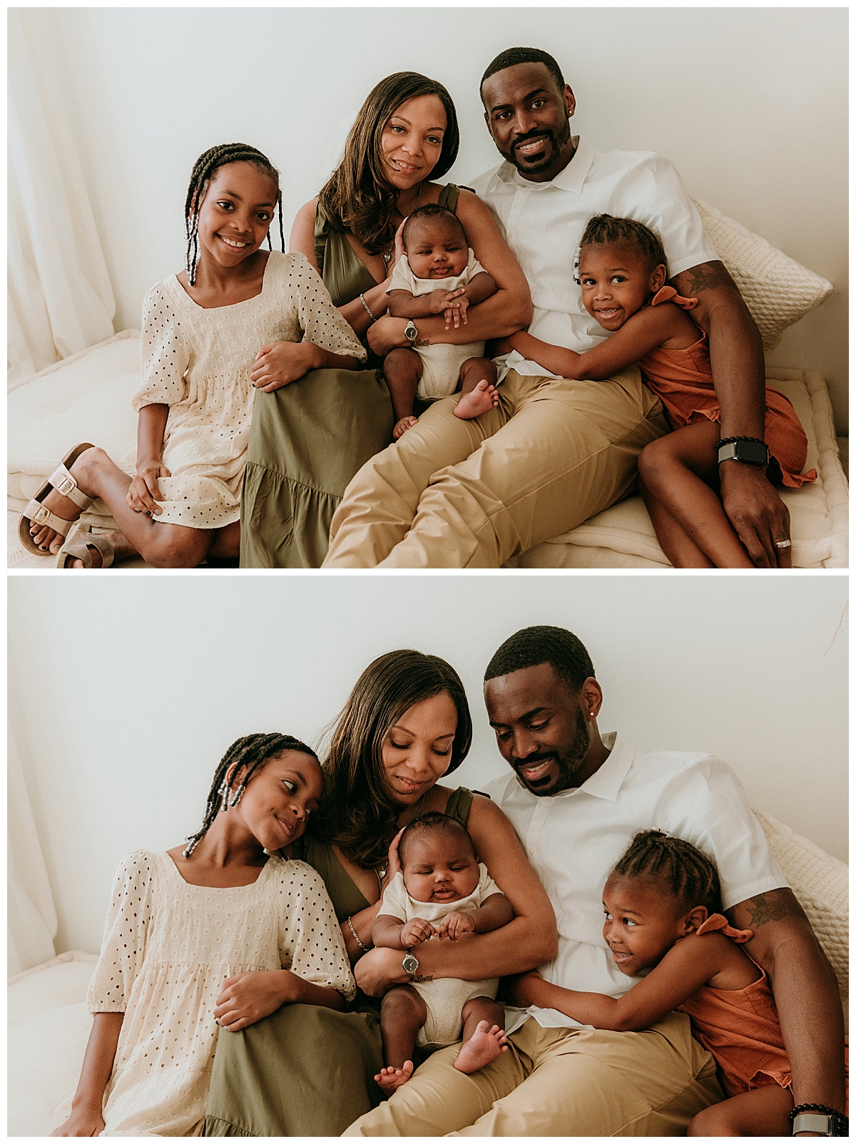 Full family love on newborn for Washington DC Newborn Photographer