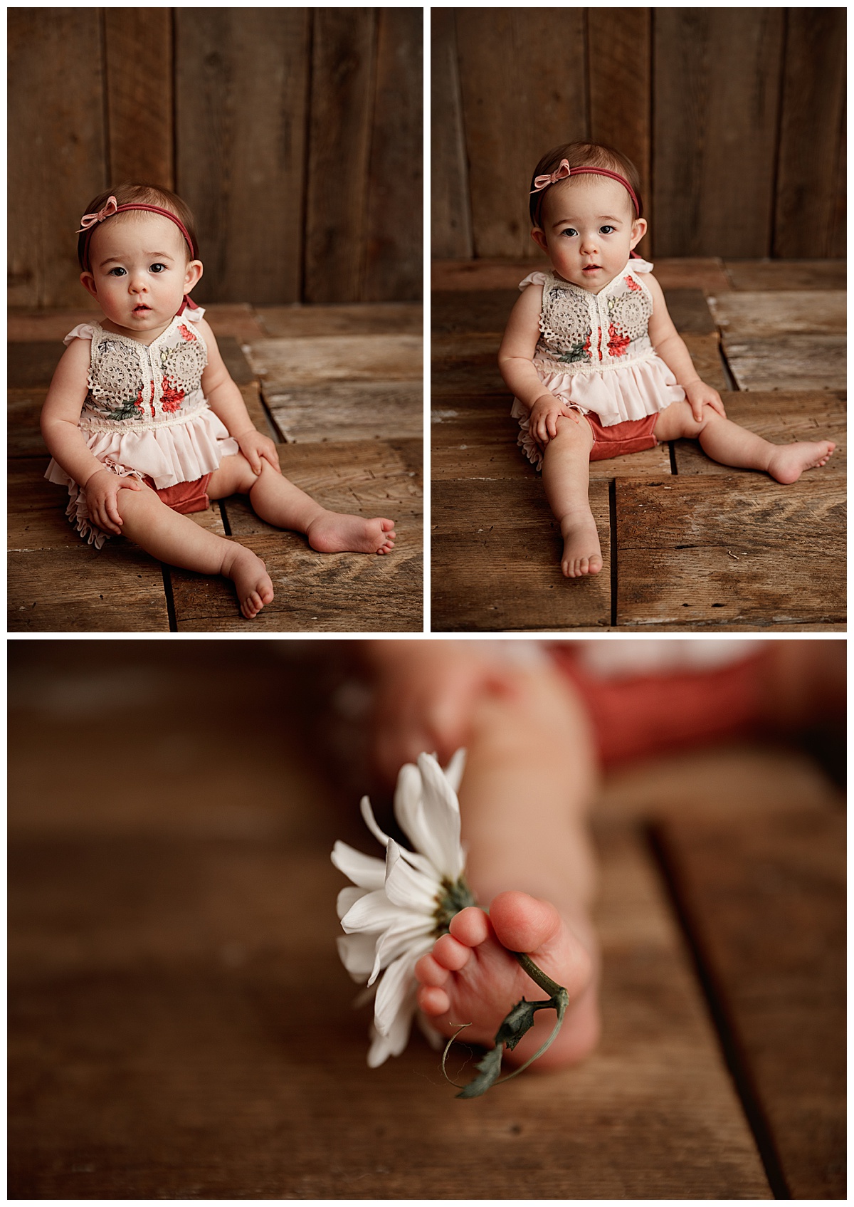 Flower outfit and flower in toe by Norma Fayak Photography