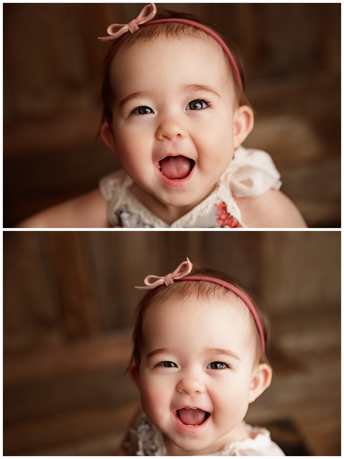 All smiles for baby by Washington DC Baby Photographer