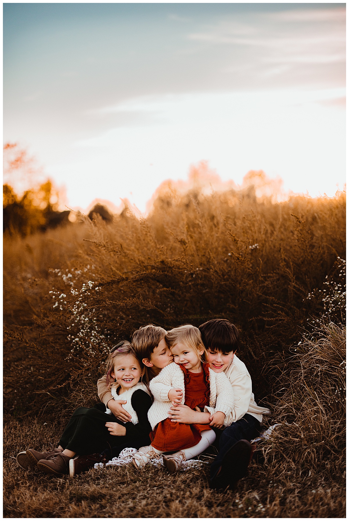 Siblings hold each other close for Norma Fayak Photography