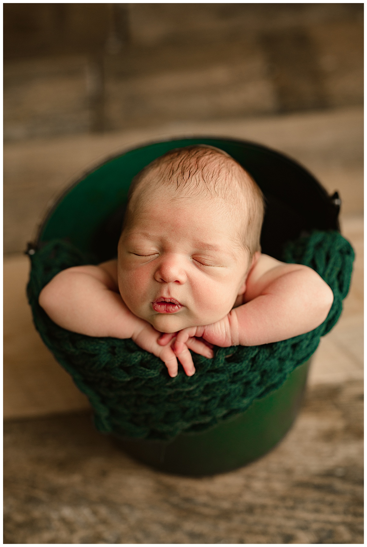 Little one in green prop for Norma Fayak Photography
