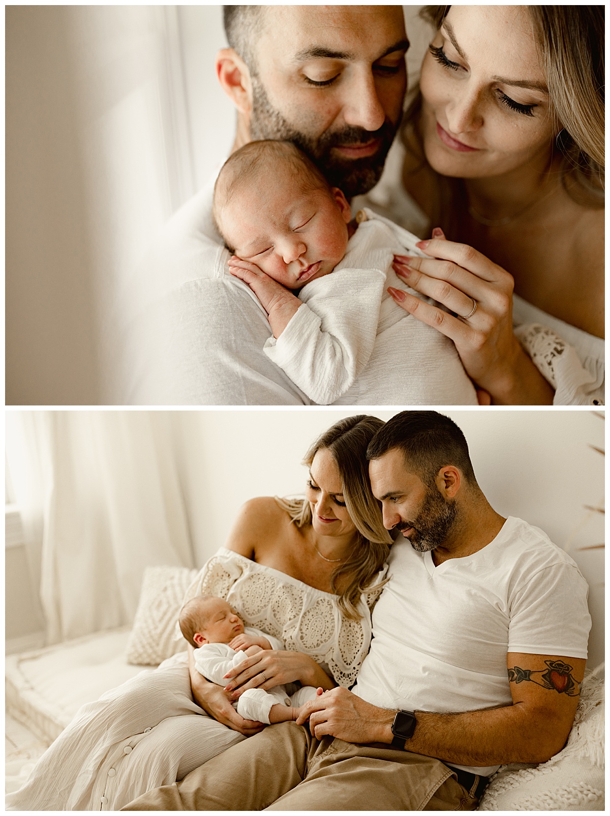 Parents enjoying and loving new baby for Norma Fayak Photography