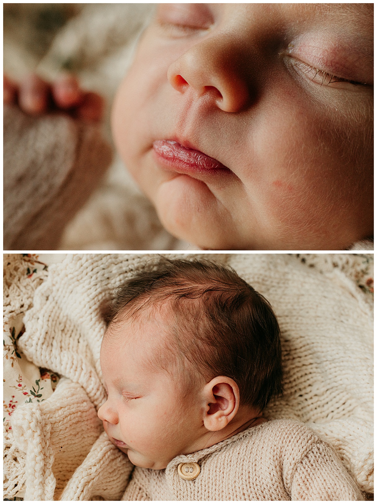 Baby nose and hair for Norma Fayak Photography