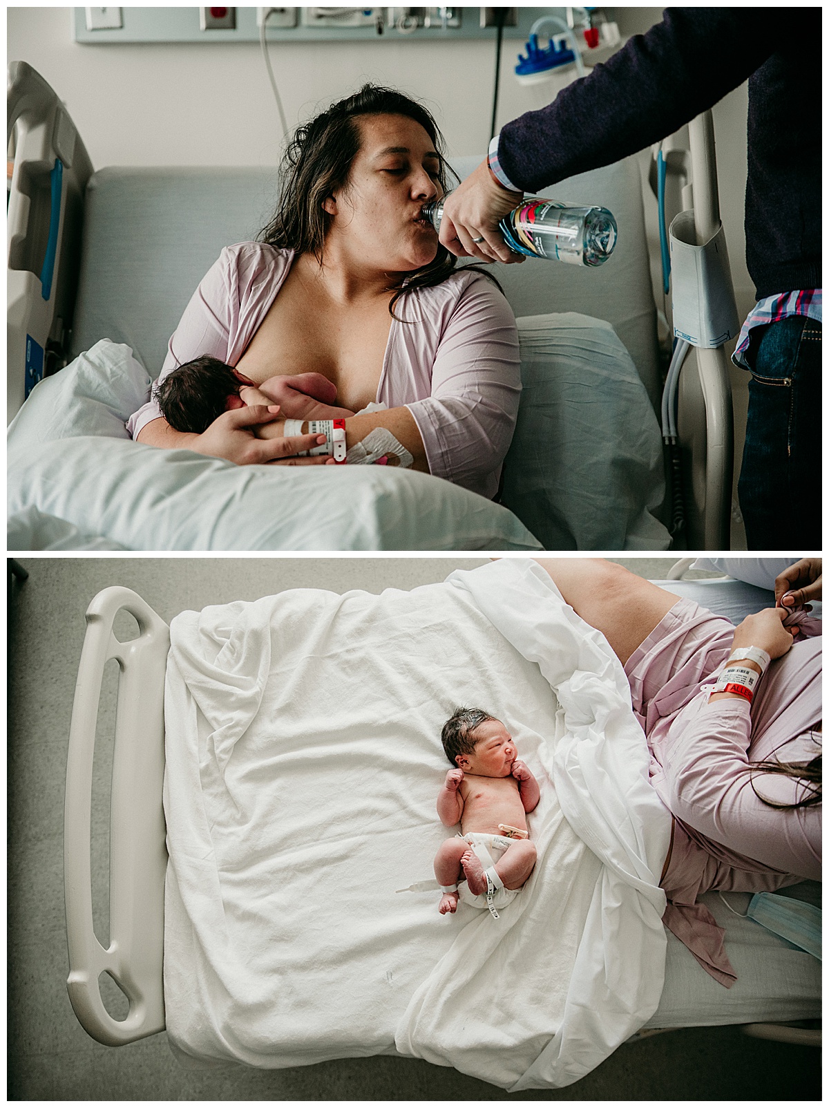 Mom loving on newborn during Holy Cross Hospital Fresh 48 Session