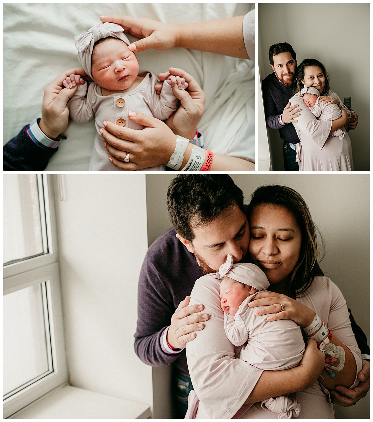 Mom and dad snuggle baby for Norma Fayak Photography