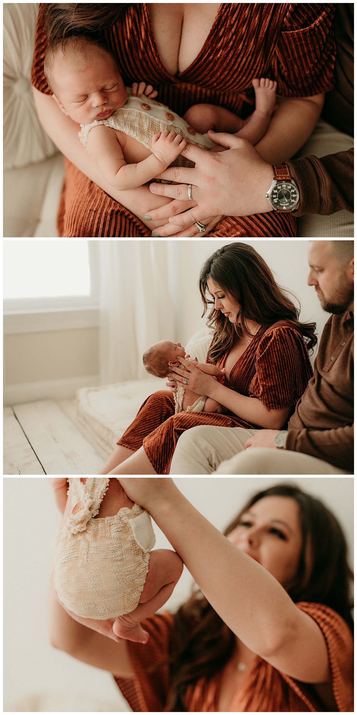 Mother and father love on baby for Norma Fayak Photography