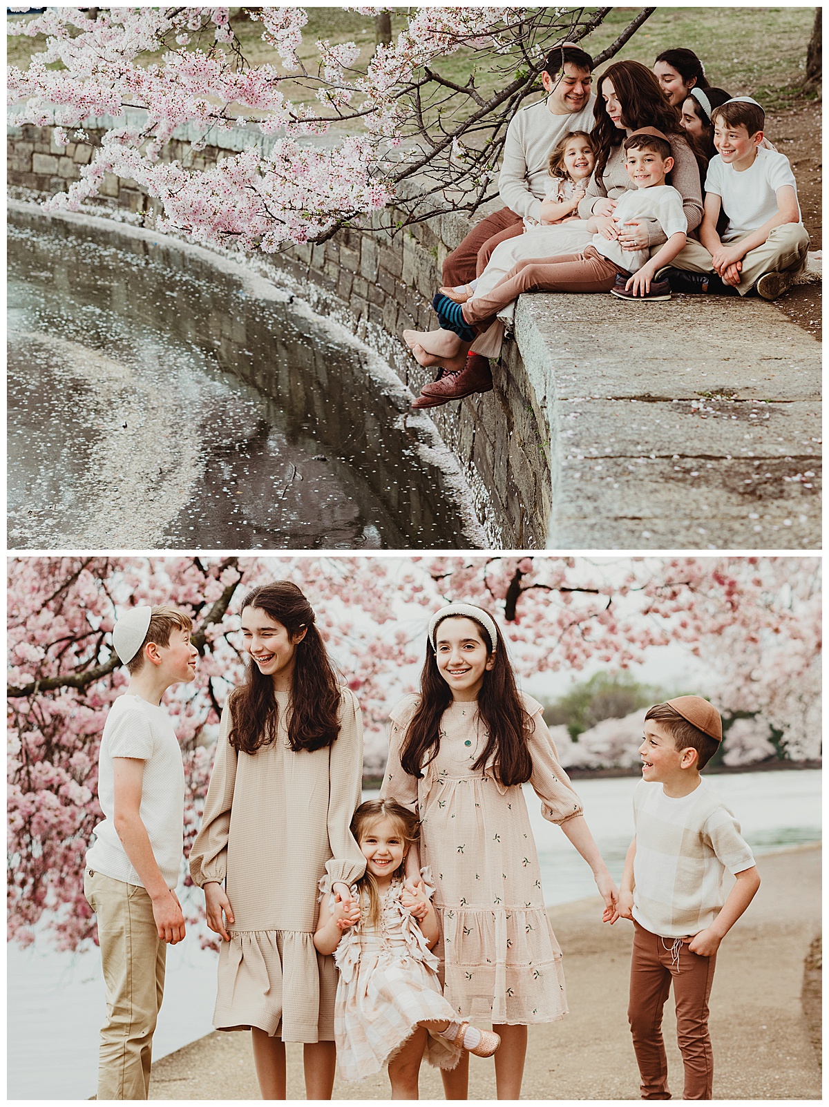 Kids smile and laugh together for Virginia Family Photographer