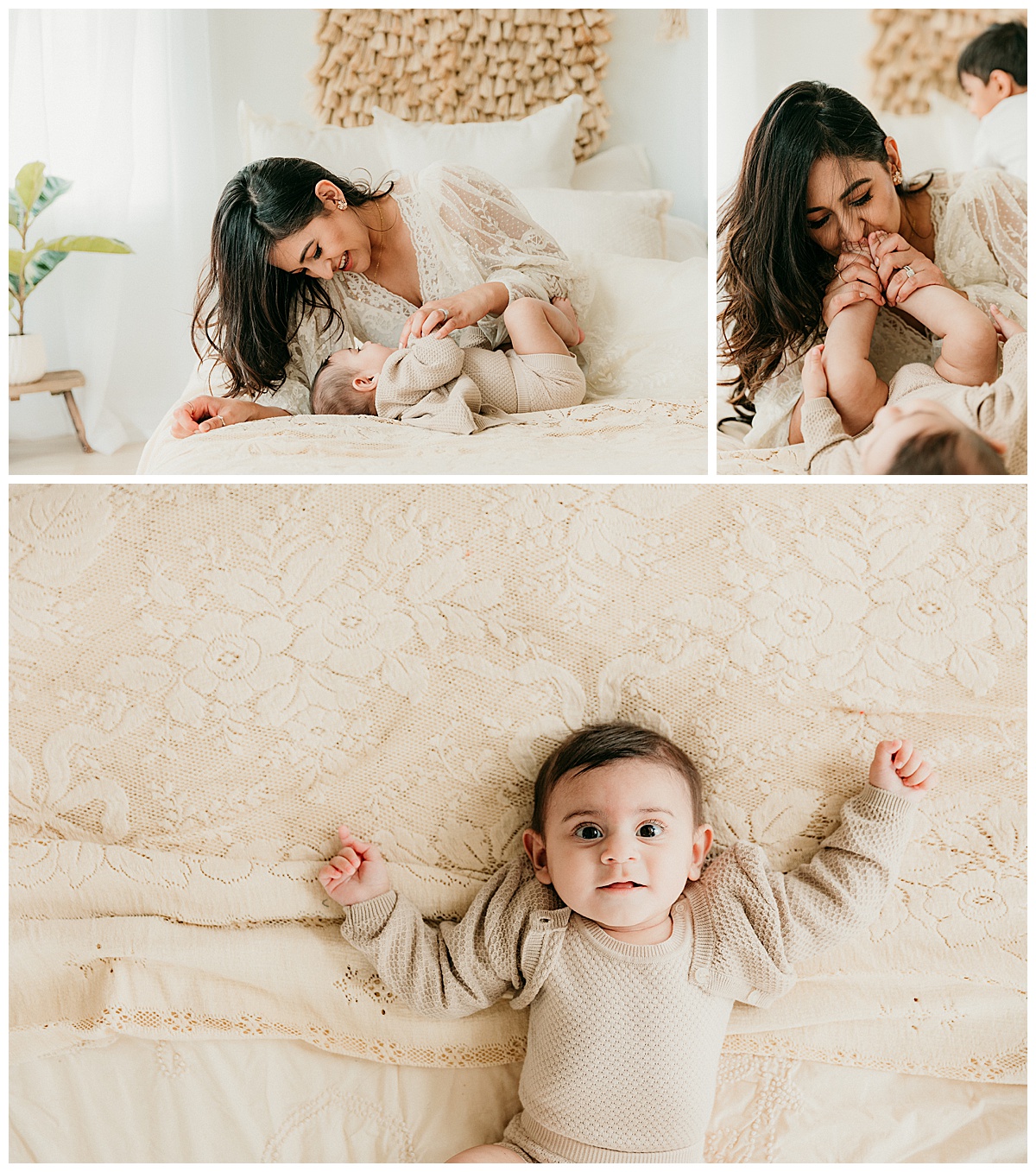 Mom and baby share tender moments for Norma Fayak Photography