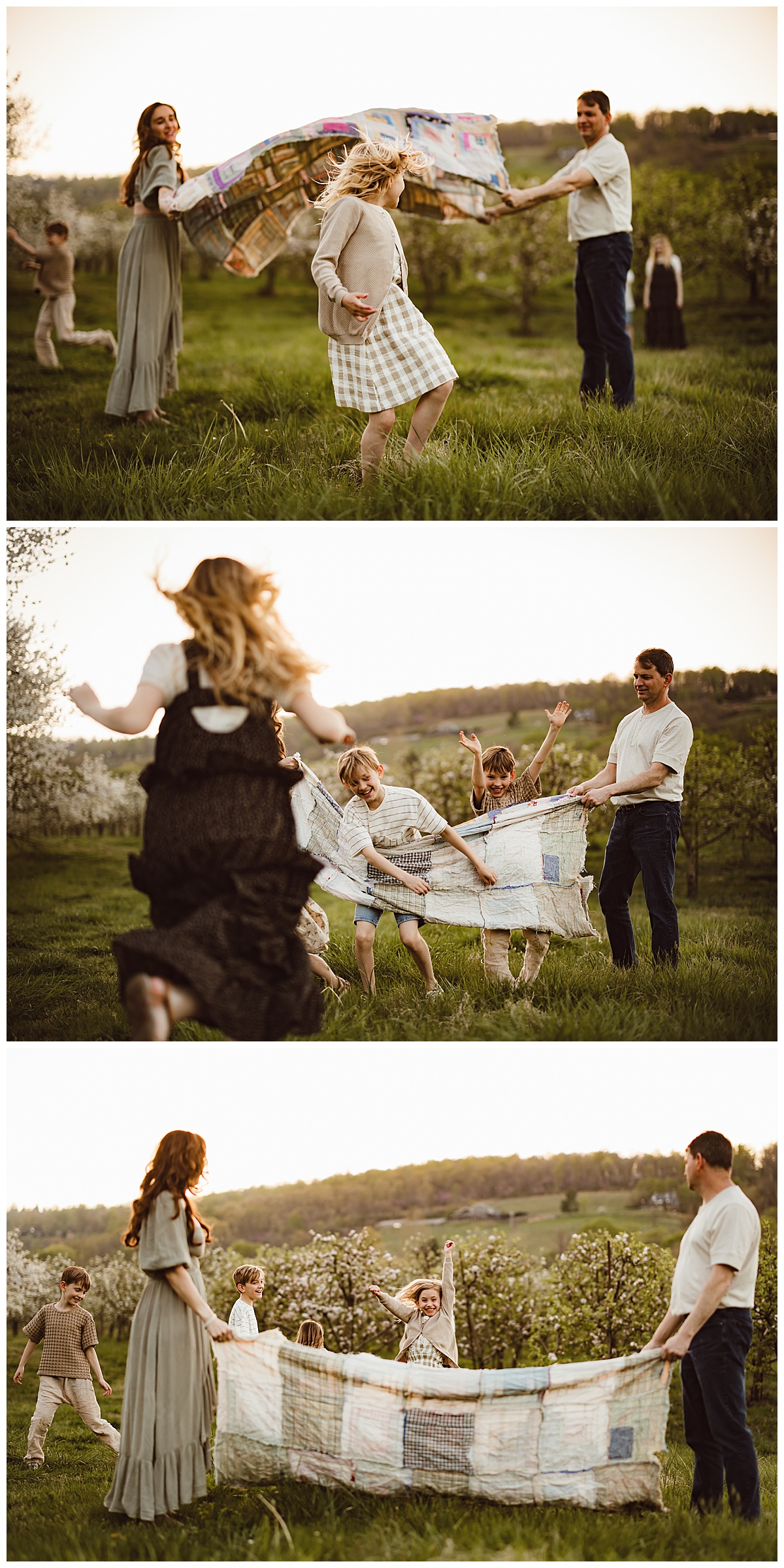 Mom and dad play with their kids for Virginia Family Photographer