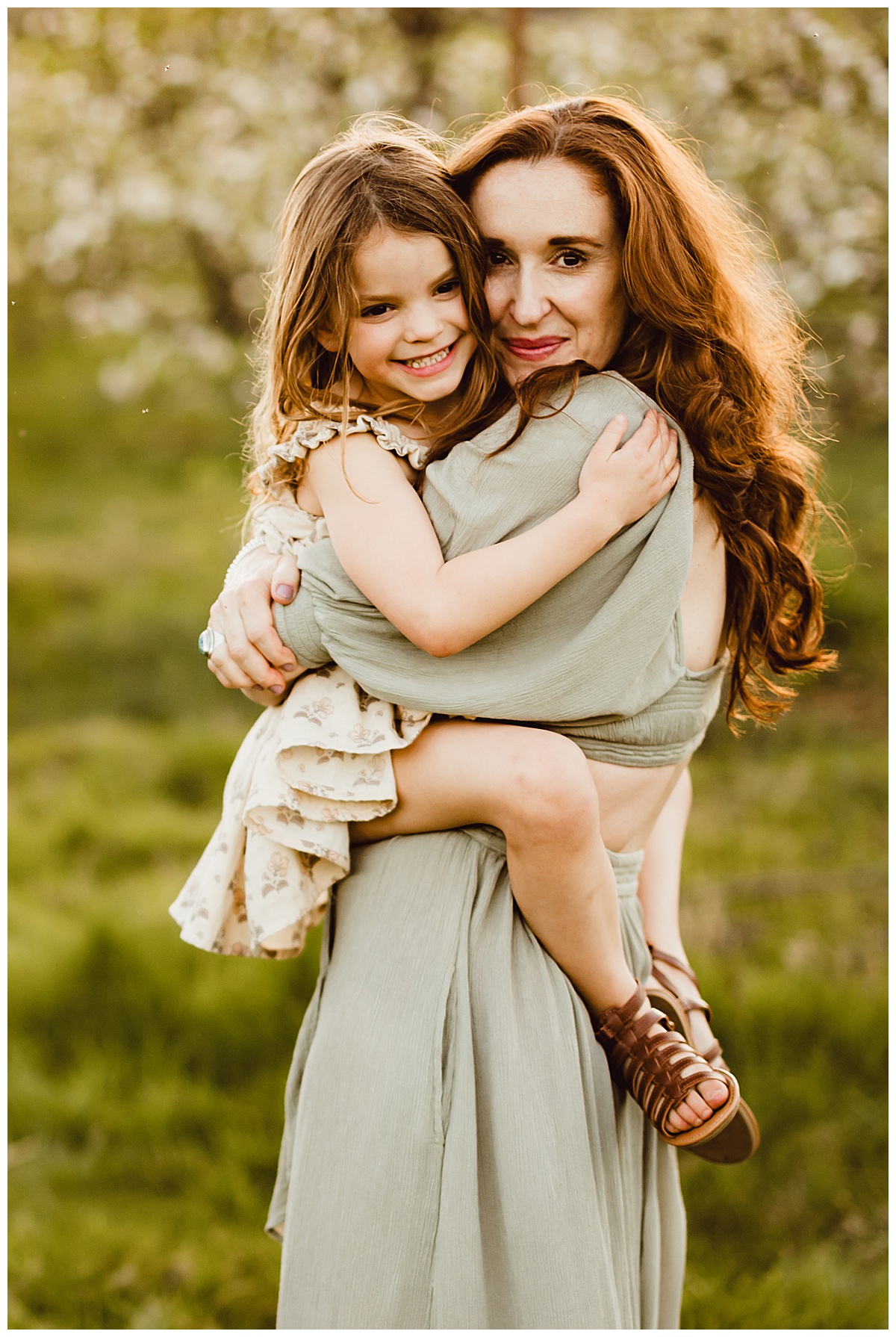Mom hugs and loves on daughter for Virginia Family Photographer