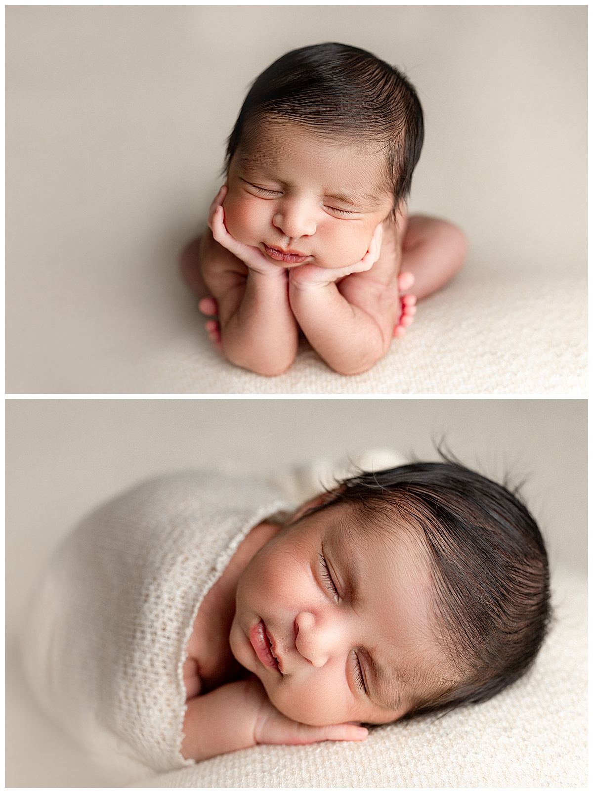 Baby swaddled tight for Norma Fayak Photography