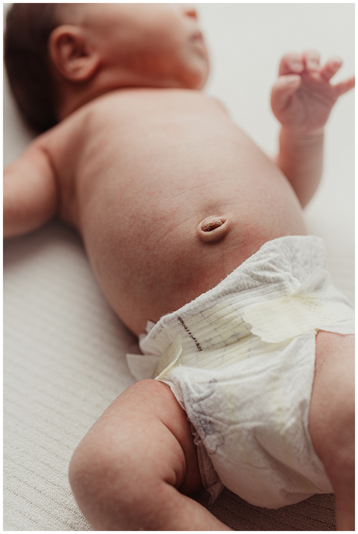Little baby belly for Virginia Newborn Photographer