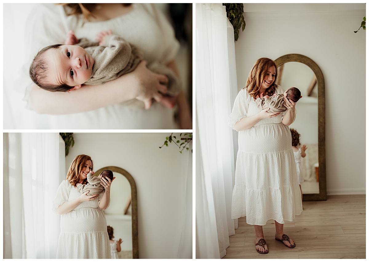 Mom holds baby for Norma Fayak Photography