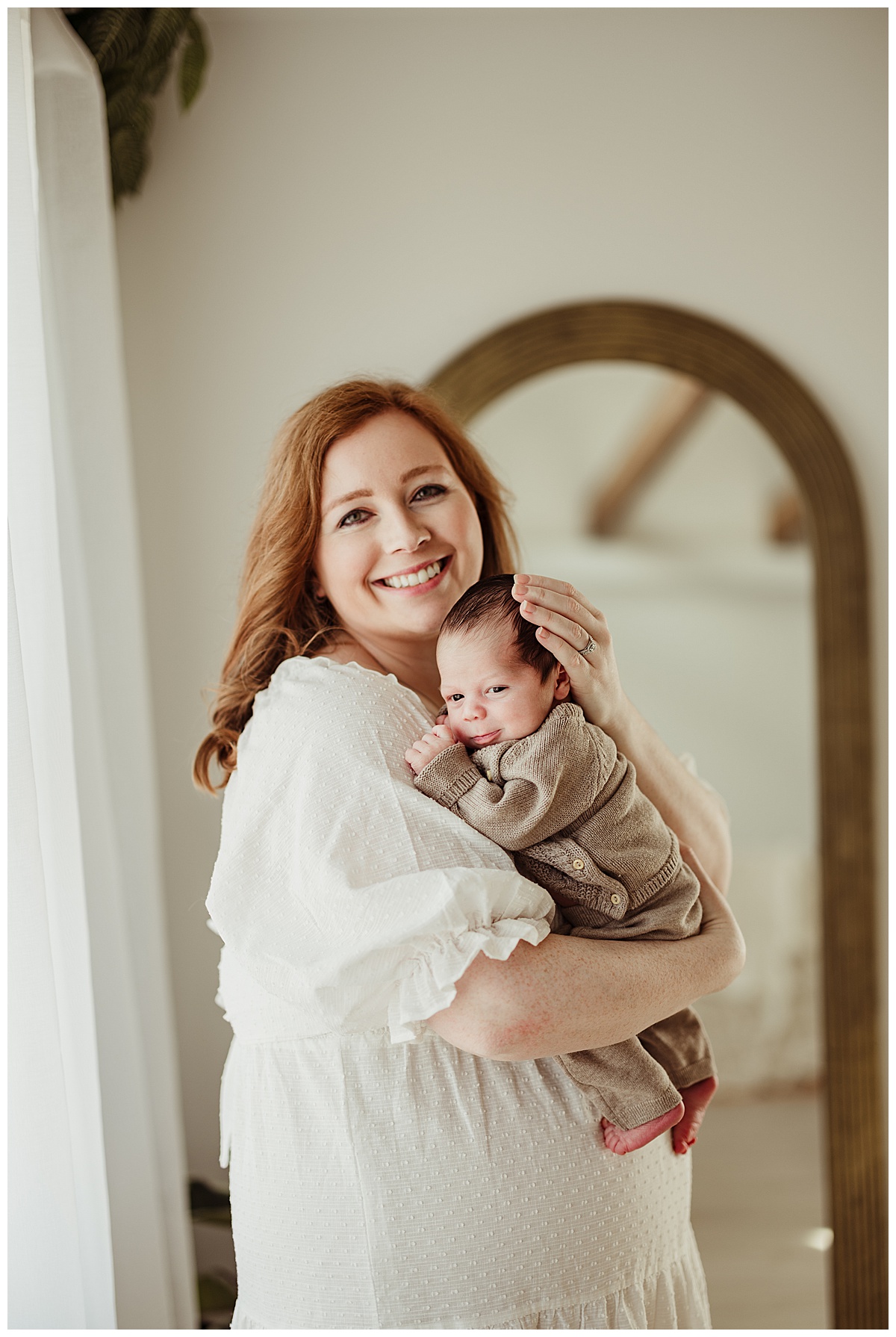Mom holds baby for Virginia Newborn Photographer 