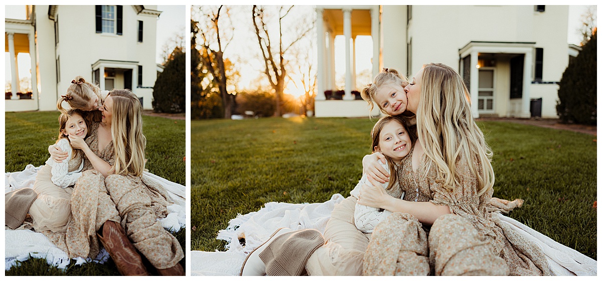 Mom sits down with daughters for Norma Fayak Photography