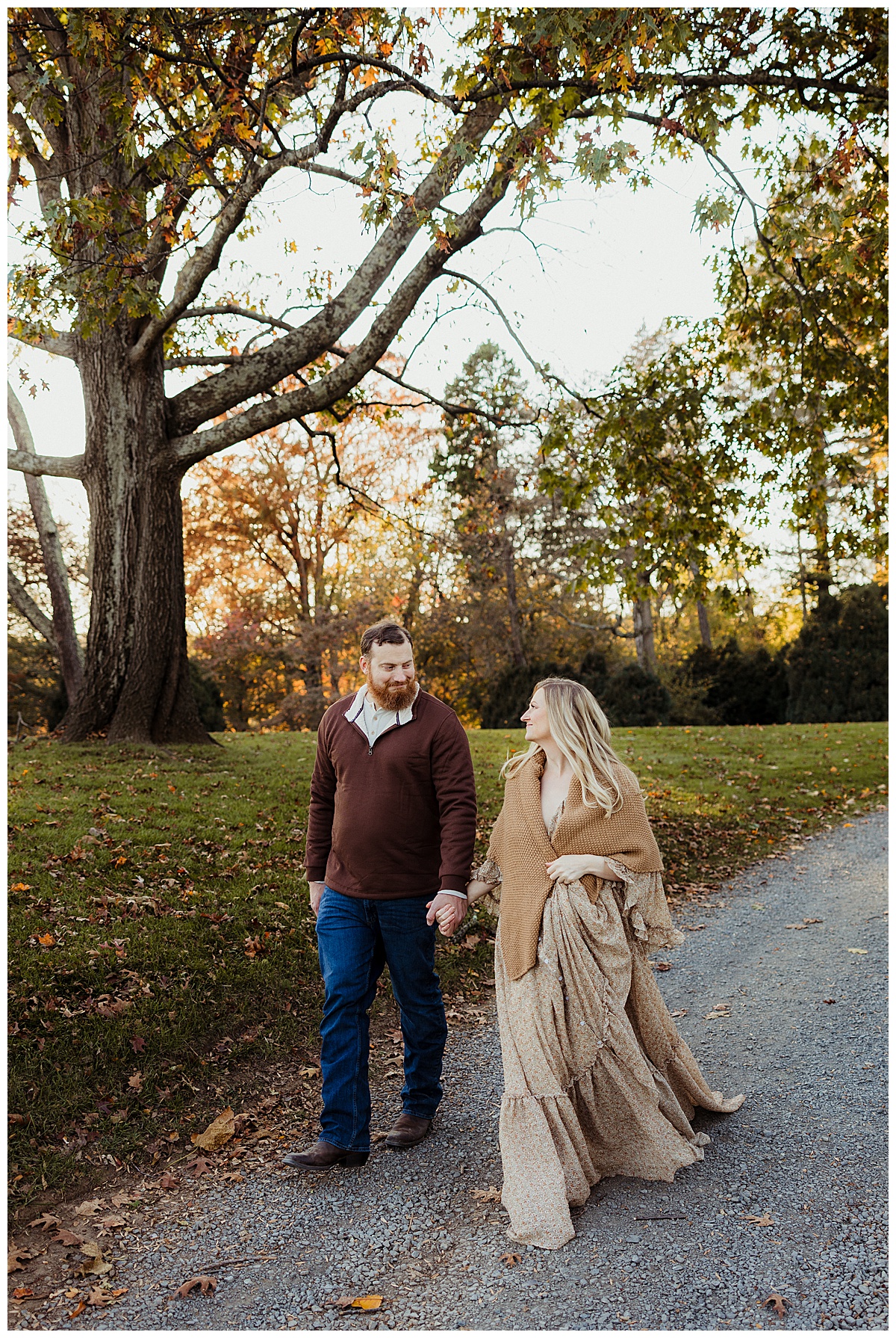 Couple walks hand in hand for Norma Fayak Photography