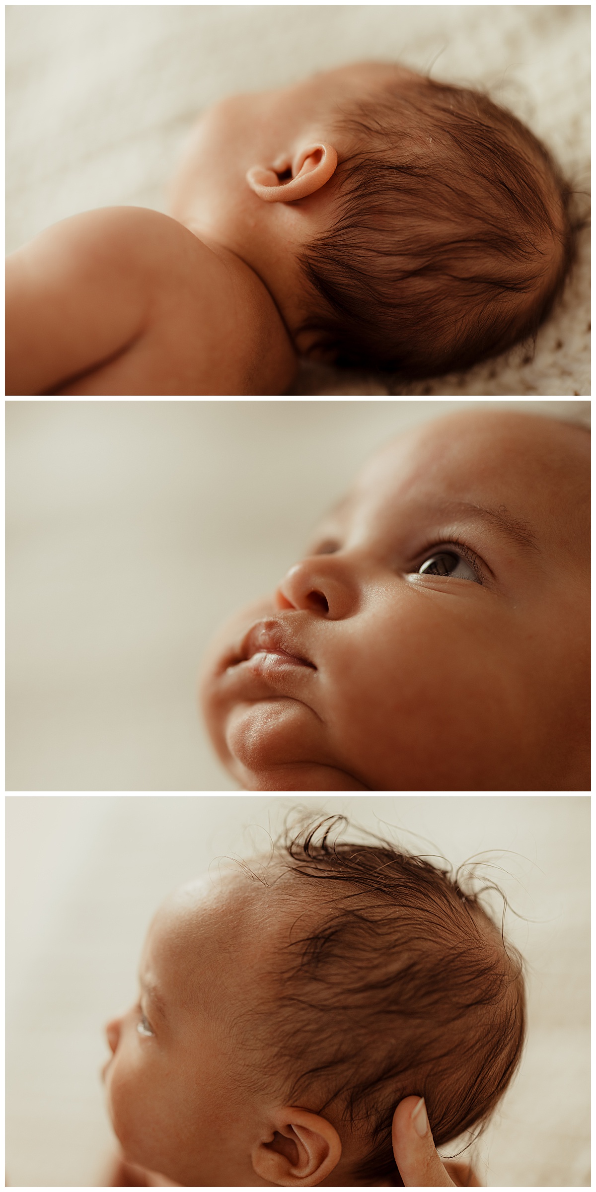 Face details of baby for Virginia Newborn Photographer