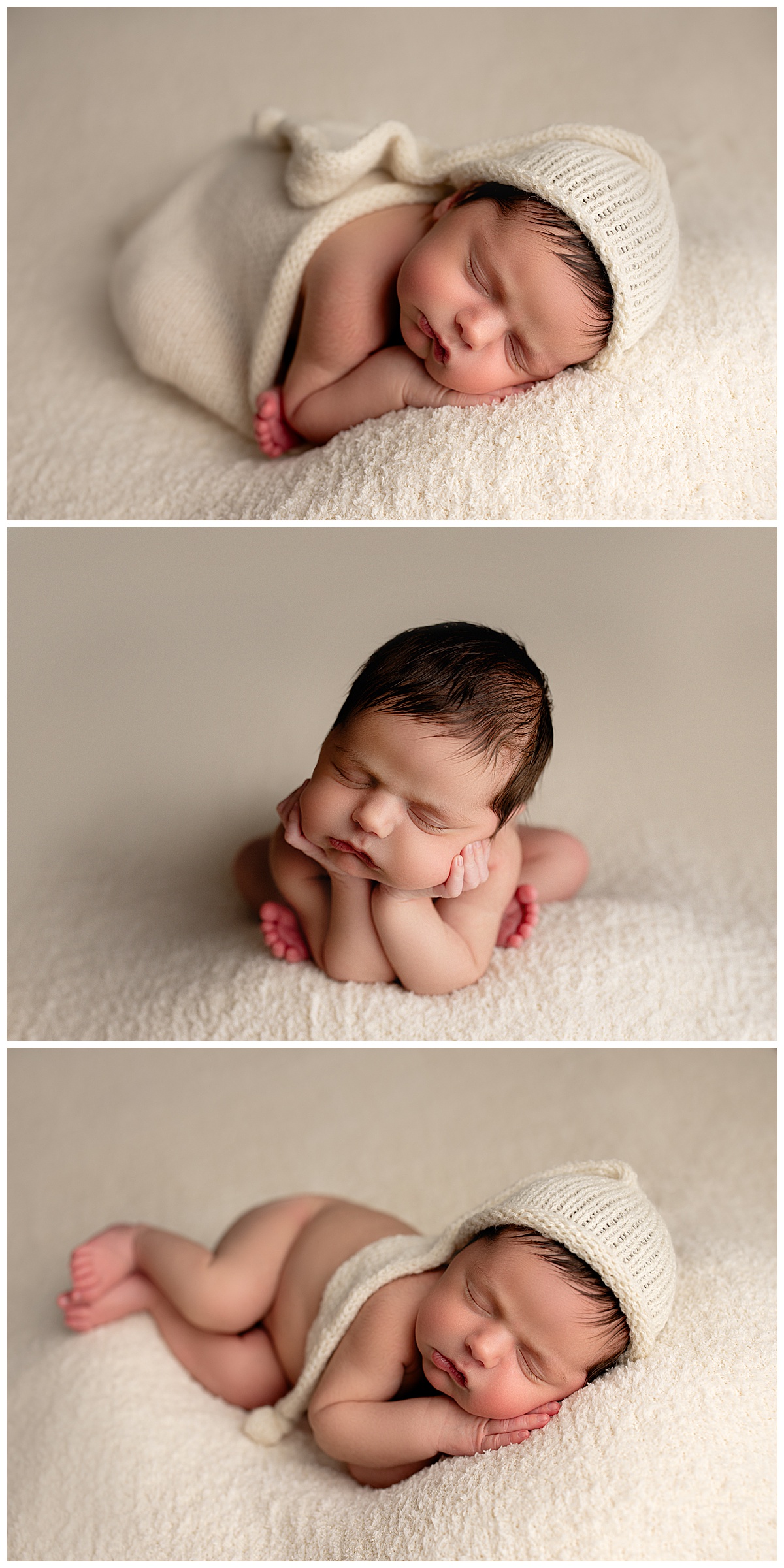 Baby sleeps on pillow using my must-have Gear for Newborn Photography