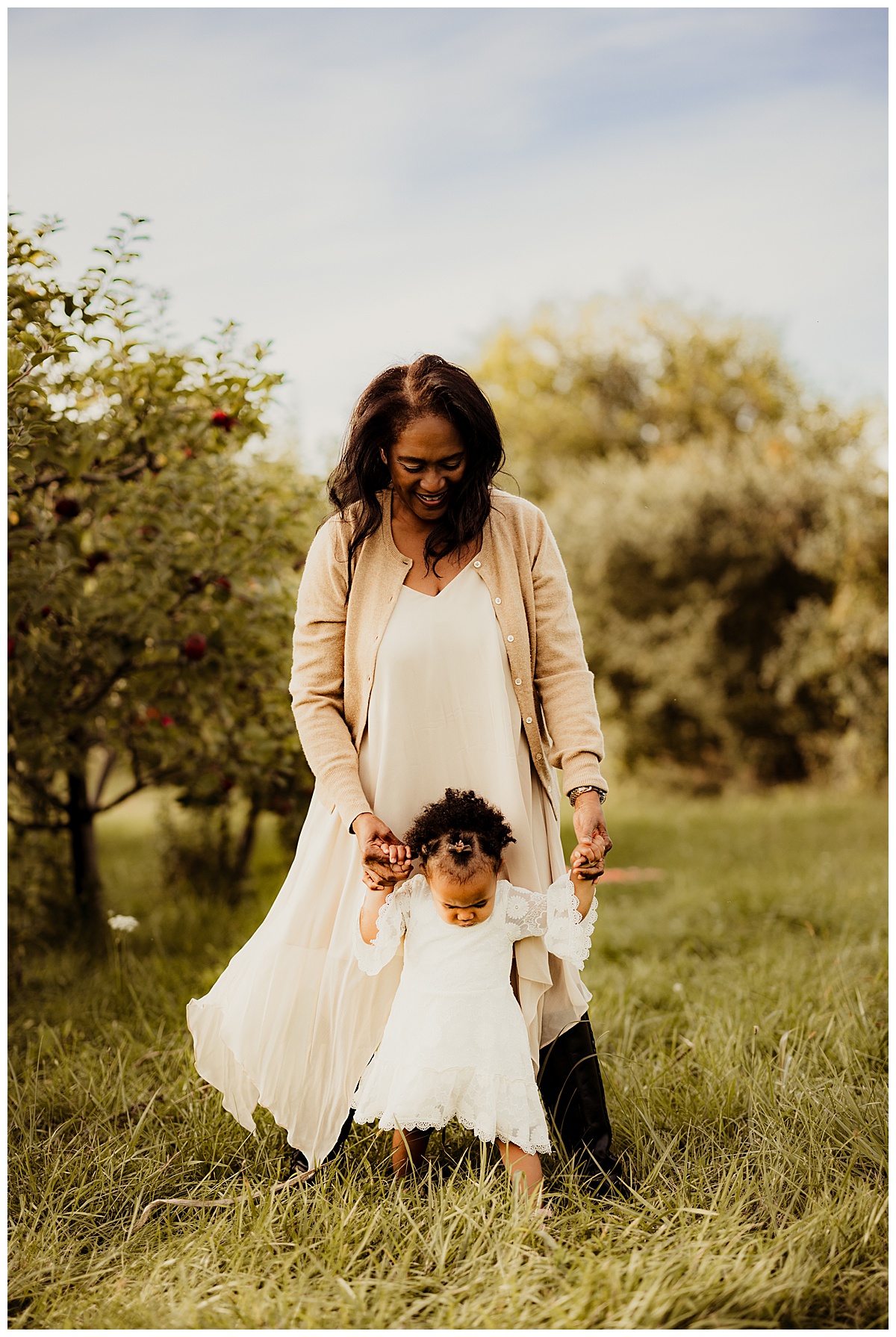 Mom and daughter walk together for Virginia Family Photographer 