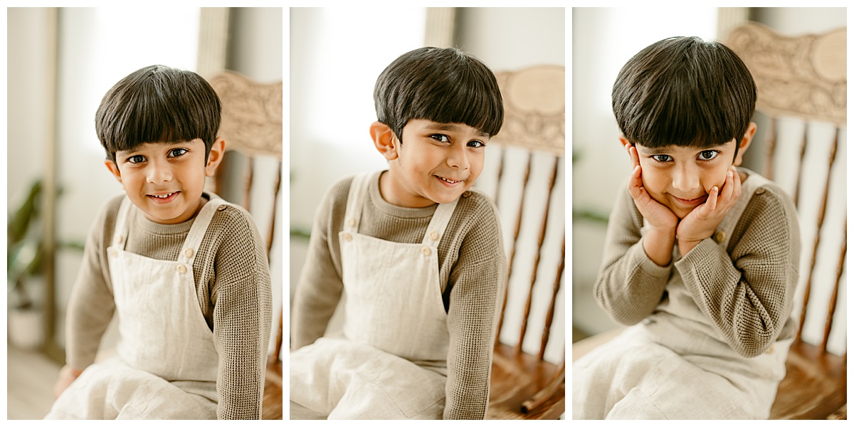 Young boy smiles big for Norma Fayak Photography